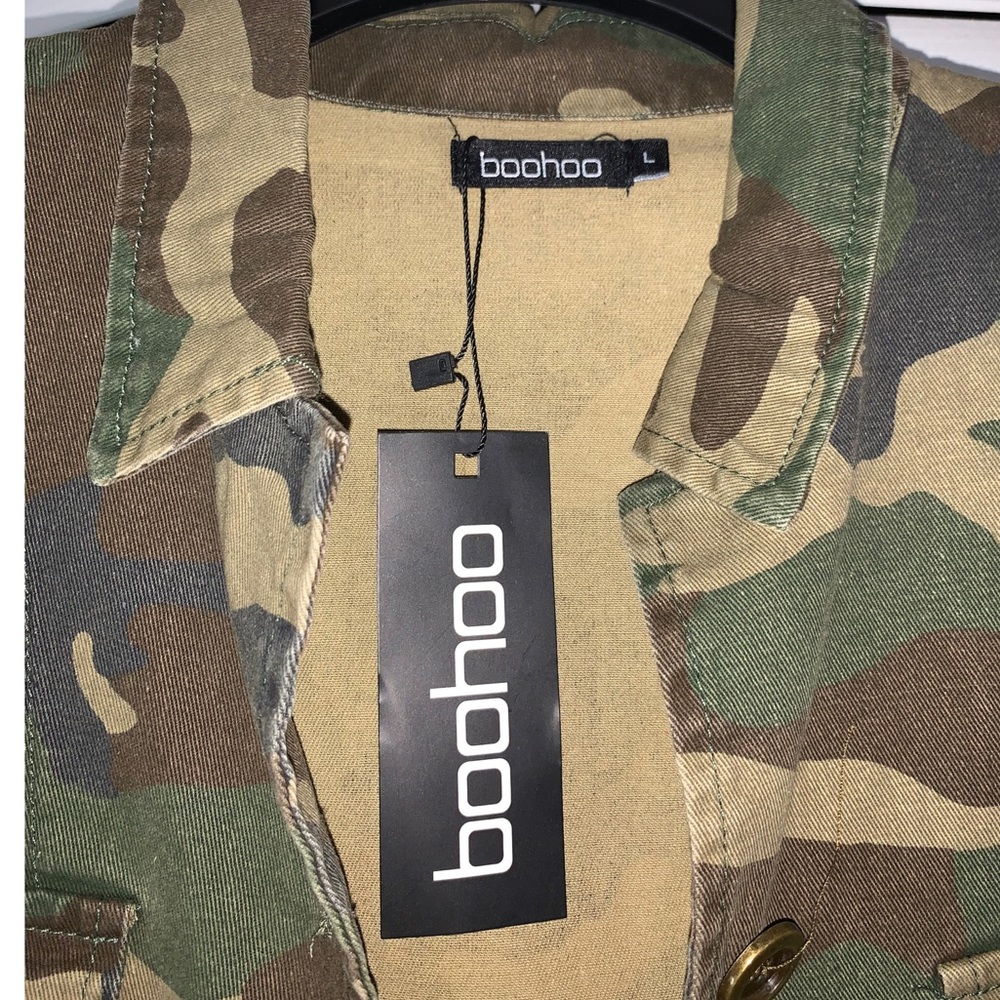 Boohoo Camo Jean Jacket